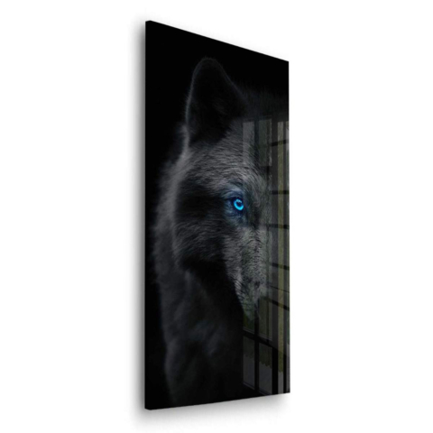 Mitternacht Wolf Vision Acrylglas