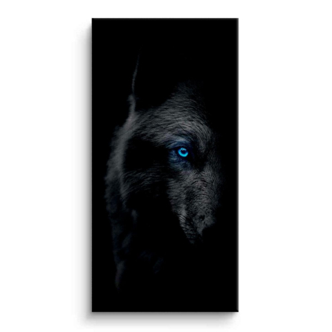 Mitternacht-Wolf-Visions Leinwandbild