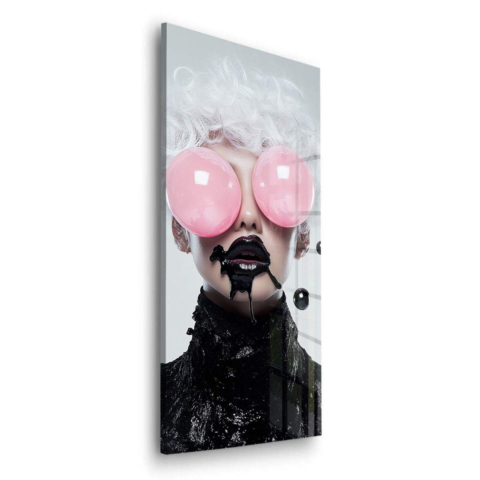Bubblegum Noir Verre Acrylique