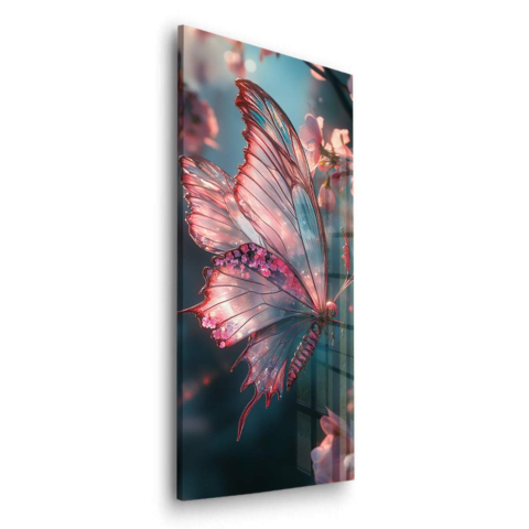 Ätherische Schmetterlingsfreude Acrylglasbild