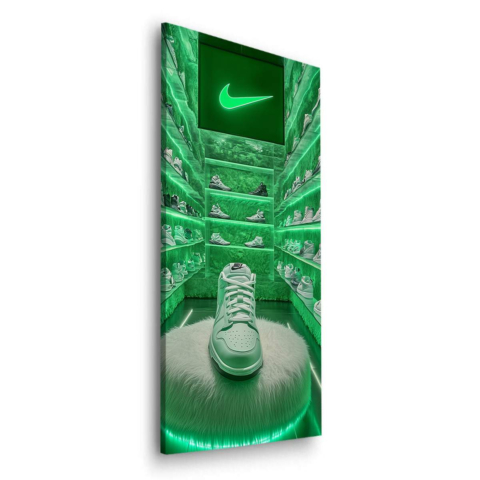 Neonowa Przystań Sneakerów Dibond Matowy