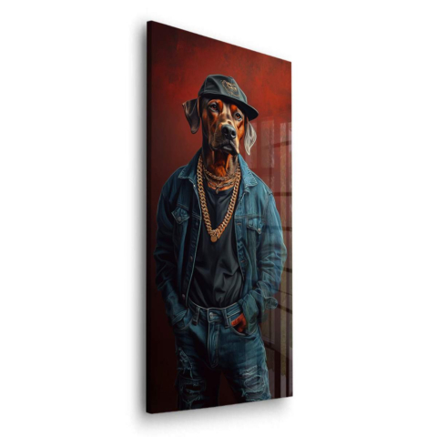 Urbaner Hundestil Acrylglas