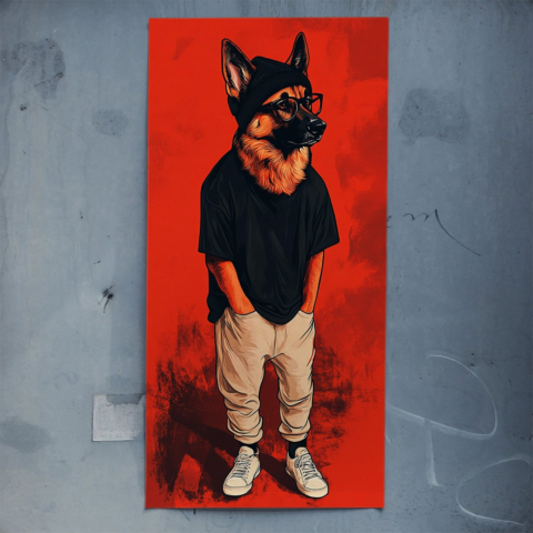 Urbaner Hundestil Poster
