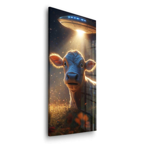 Encuentro de la Vaca Cósmica Vidrio Acrílico