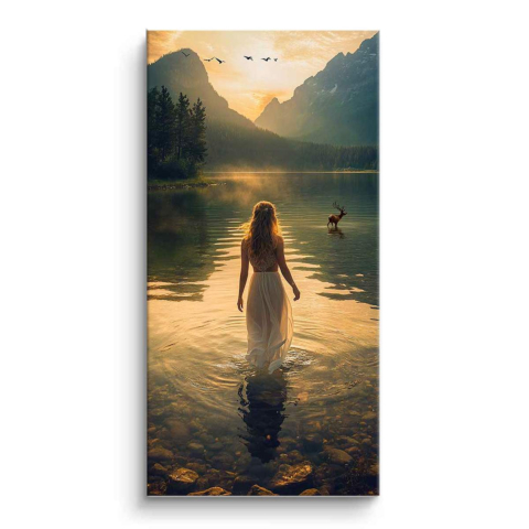 Serene Reflections PVC Mat Art