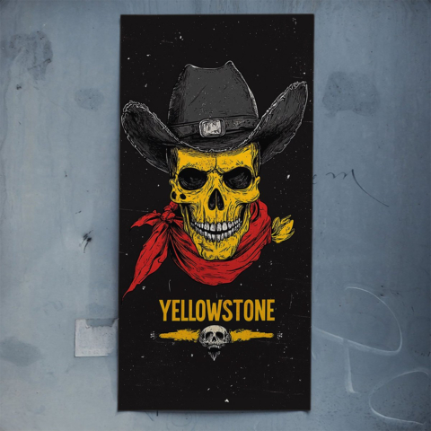 Cowboy-Schädel Poster