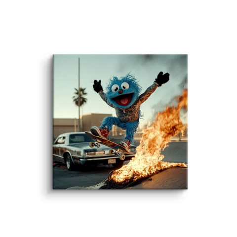 Skateboard Blaze Buddy PVC Mat Art