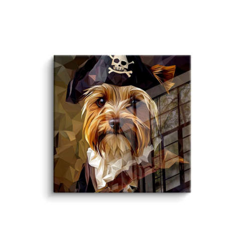 Pirate Pup Portrait PVC Gloss Art