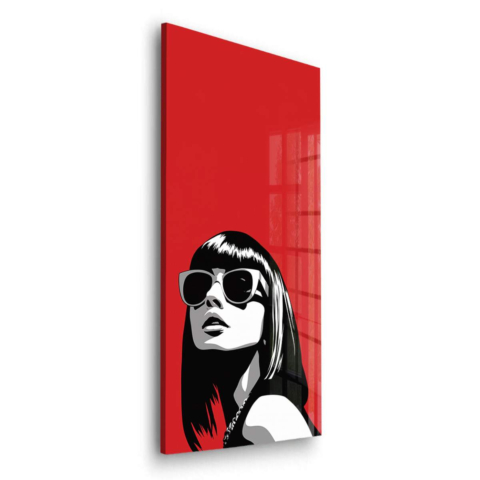 Chice Rote Eleganz Acrylglas