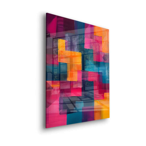 Lebendiges Mosaik Acrylglasbild