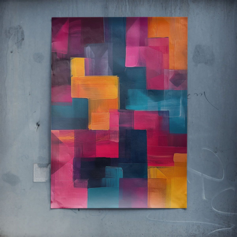 Mosaïque Vibrante Poster