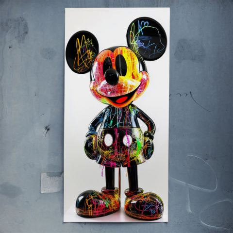 Neonowy Mickey Plakat