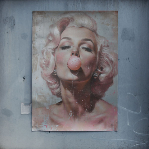 Glamour z Gumą Balonową Plakat