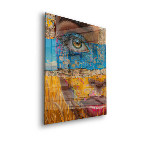 Lebendiges Gesicht Acrylglas