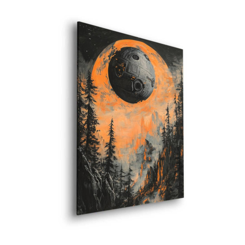 Himmlischer Wald Kugel Dibond Matt Kunst