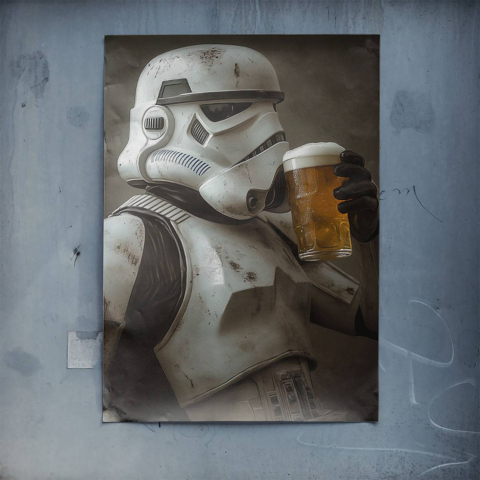 Póster de la Cervecería del Soldado de Asalto PVC Brillante