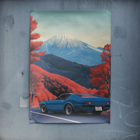 Montagne en Route Poster