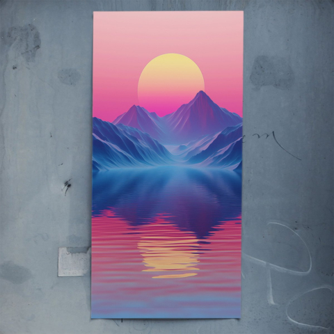 Ruhige Sonnenuntergangsreflexionen Poster