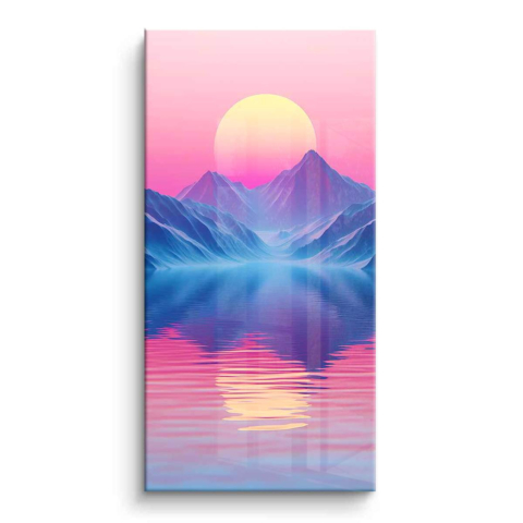 Serene Sunset Reflections PVC Gloss Art