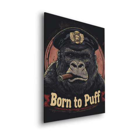 Gorilla Chief Dibond Leinwandbild