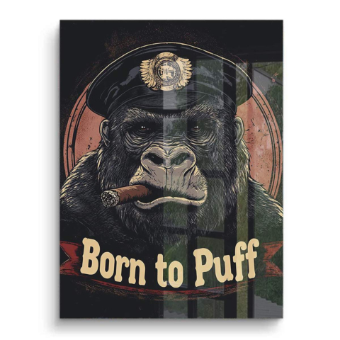 Gorilla Chief PVC Glänzend Kunstwerk