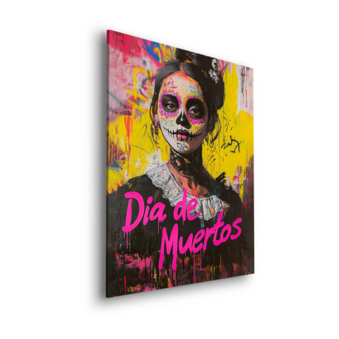 Sugar Skull Elegance Dibond Mat Art