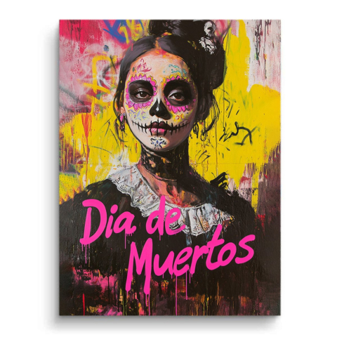Sugar Skull Elegance PVC Mat Art
