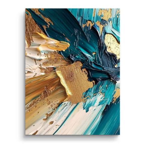 Ozeanische Goldfusion PVC Matt Kunst