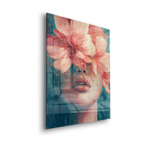 Voile Floral Verre Acrylique