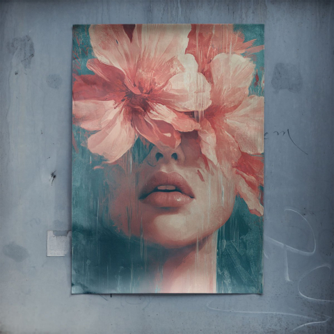 Blumenhafter Schleier Poster