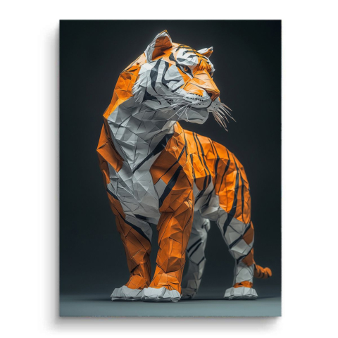 Origami Tiger Majesty PVC Mat Art