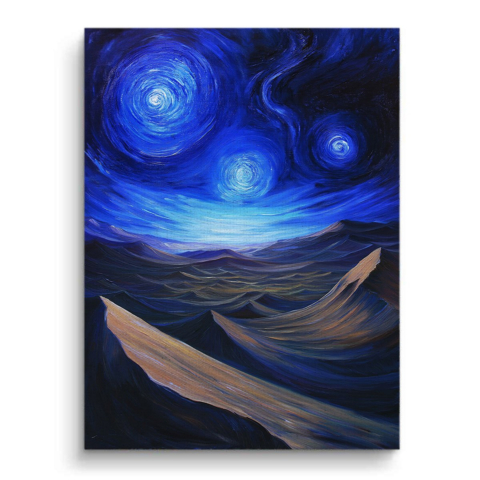 Himmlische Wellen Leinwandbild
