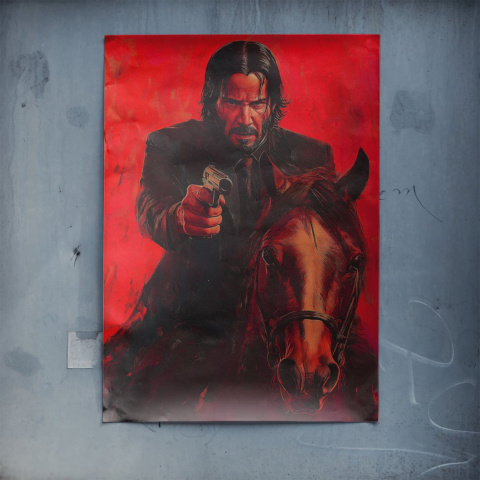 Karmesiner Reiter Poster