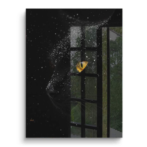 Chat Mystique Nuit PVC Brillant