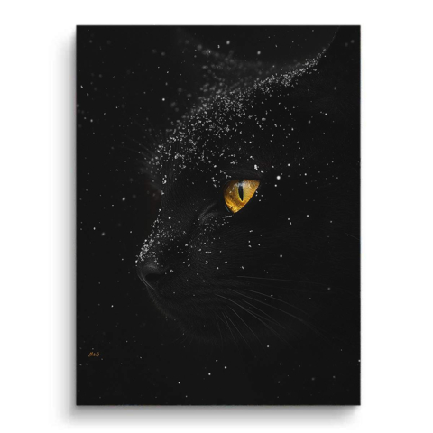 Mystic Night Cat PVC Mat Art
