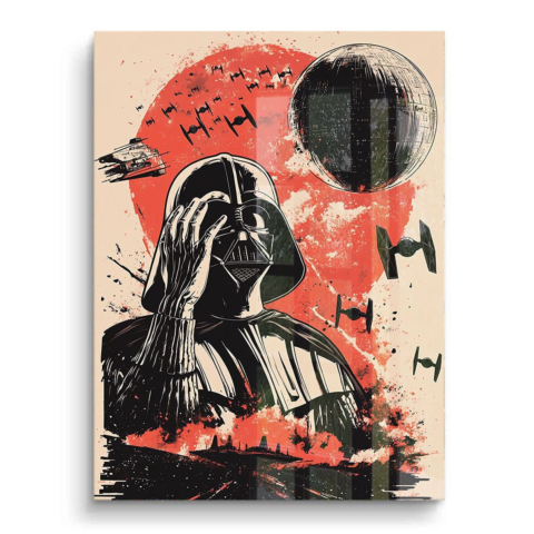 Vader Galáctico Arte en PVC Brillante