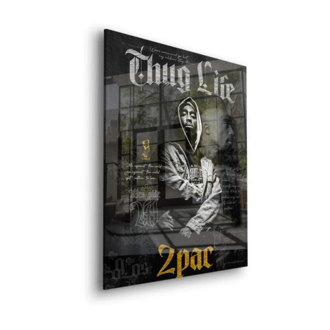 Thug Life Tribut Poster Acrylglas