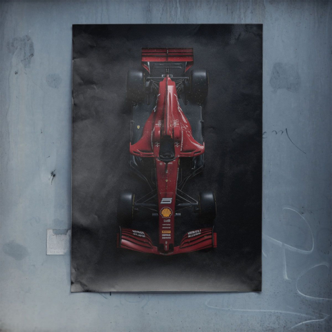 Ferrari F1 Plakat