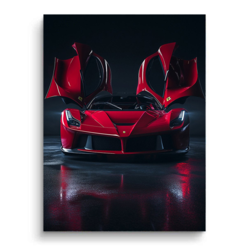 Ferrari LaFerrari Print PVC Mat Art