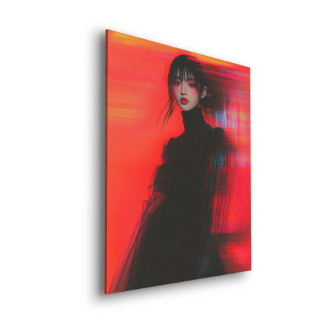 Karmesinische Eleganz Dibond PVC Matt