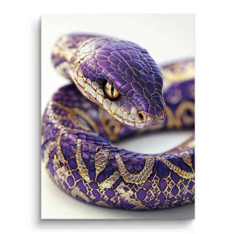 Majestic Purple Serpent PVC Mat Art