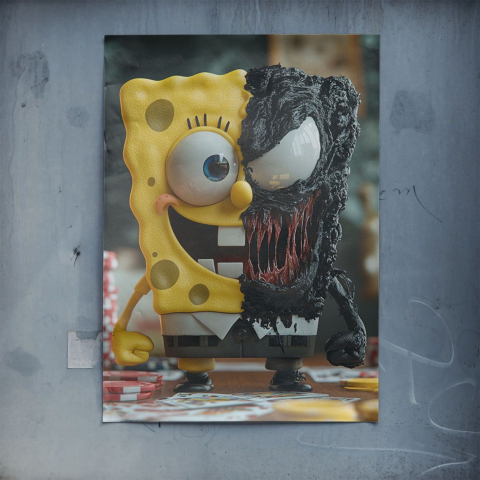 Fusion SpongeVenom Poster