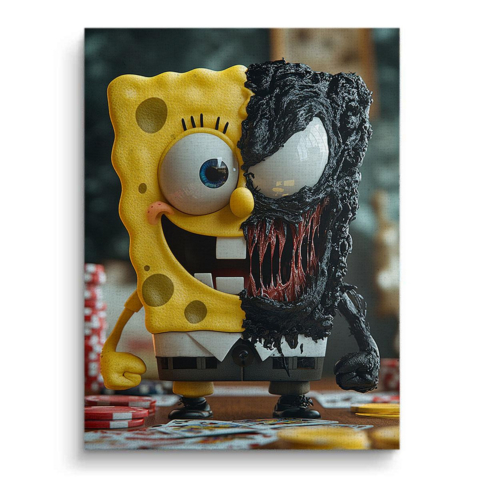 SpongeVenom Fusion Leinwandbild