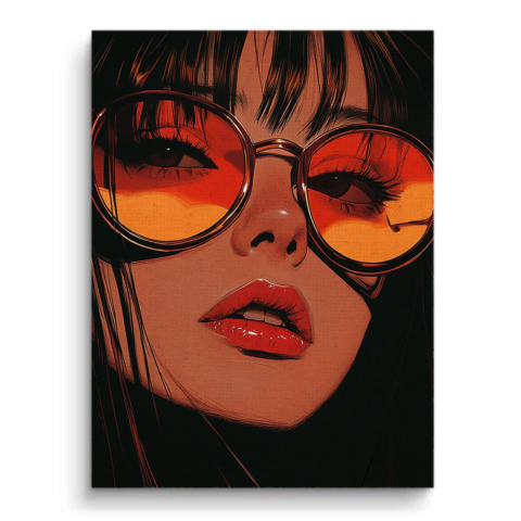 Sonnengeküsster Glamour Leinwandbild