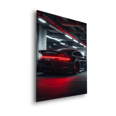 Mitternacht Porsche Eleganz Dibond Matt