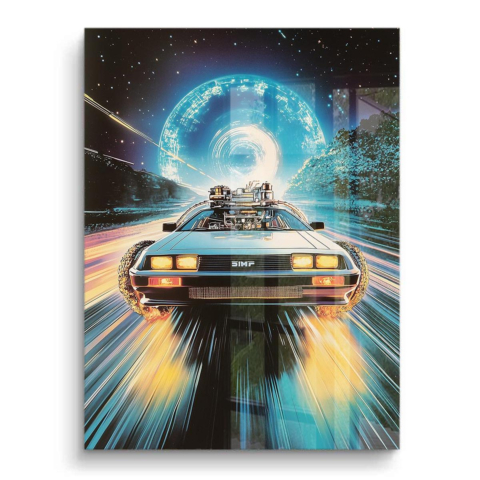 Retro Time Machine PVC Gloss Art