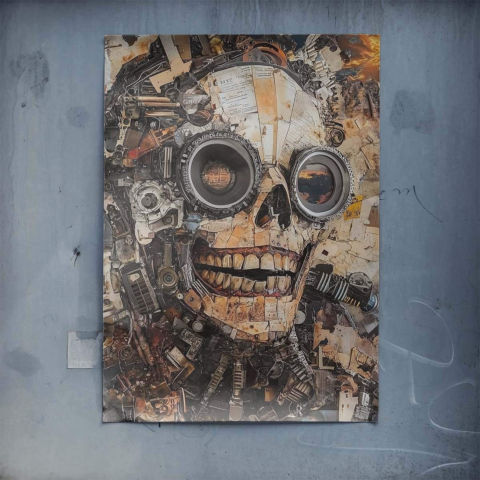 Crâne Industriel Poster