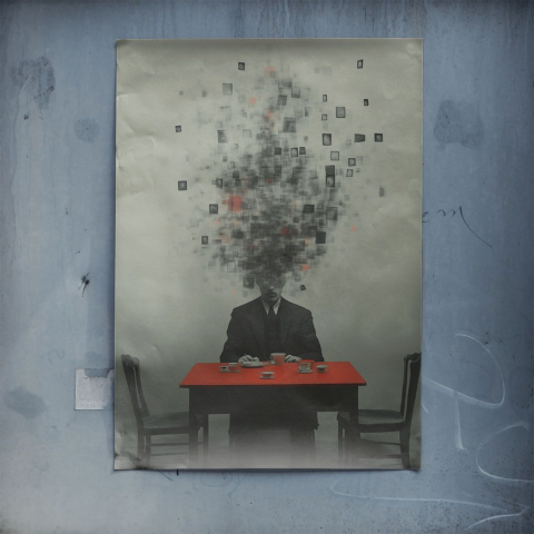 Gedankenlandschaft Durcheinander Poster