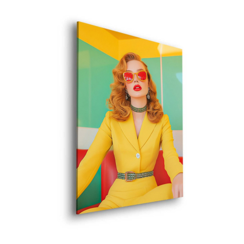 Retro Glamour Chic Obraz na Dibondzie Matowym