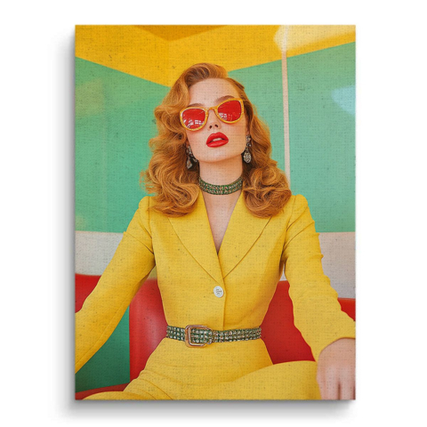 Retro Glamour Chic Obraz na Płótnie